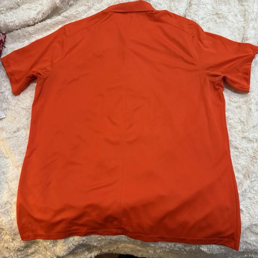 Nike Clemson Tigers Men's Golf Dri-Fit Polo Short Sleeve Orange‎ Sz XL
